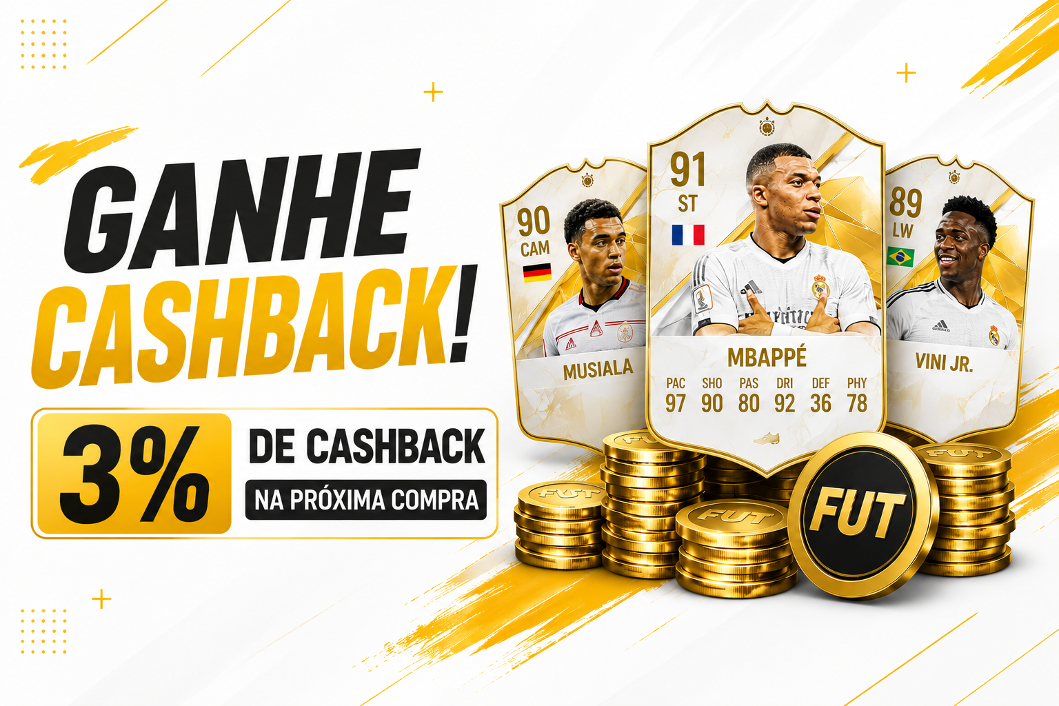 Ganhe cashback: 3% de cashback na próxima compra na Doctor Coins